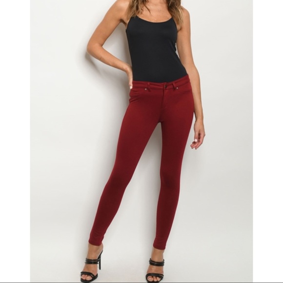 Red Stretch Pants💞 - Picture 1 of 1